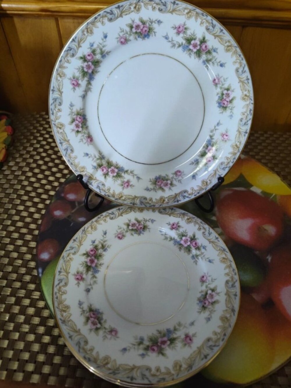 Lot of 3 Vintage Noritake Somerset 5317 (2) Bread (1) Salad Plates Japan